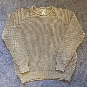 L.L.Bean 100% Cotton Rollneck Crew Sweater
